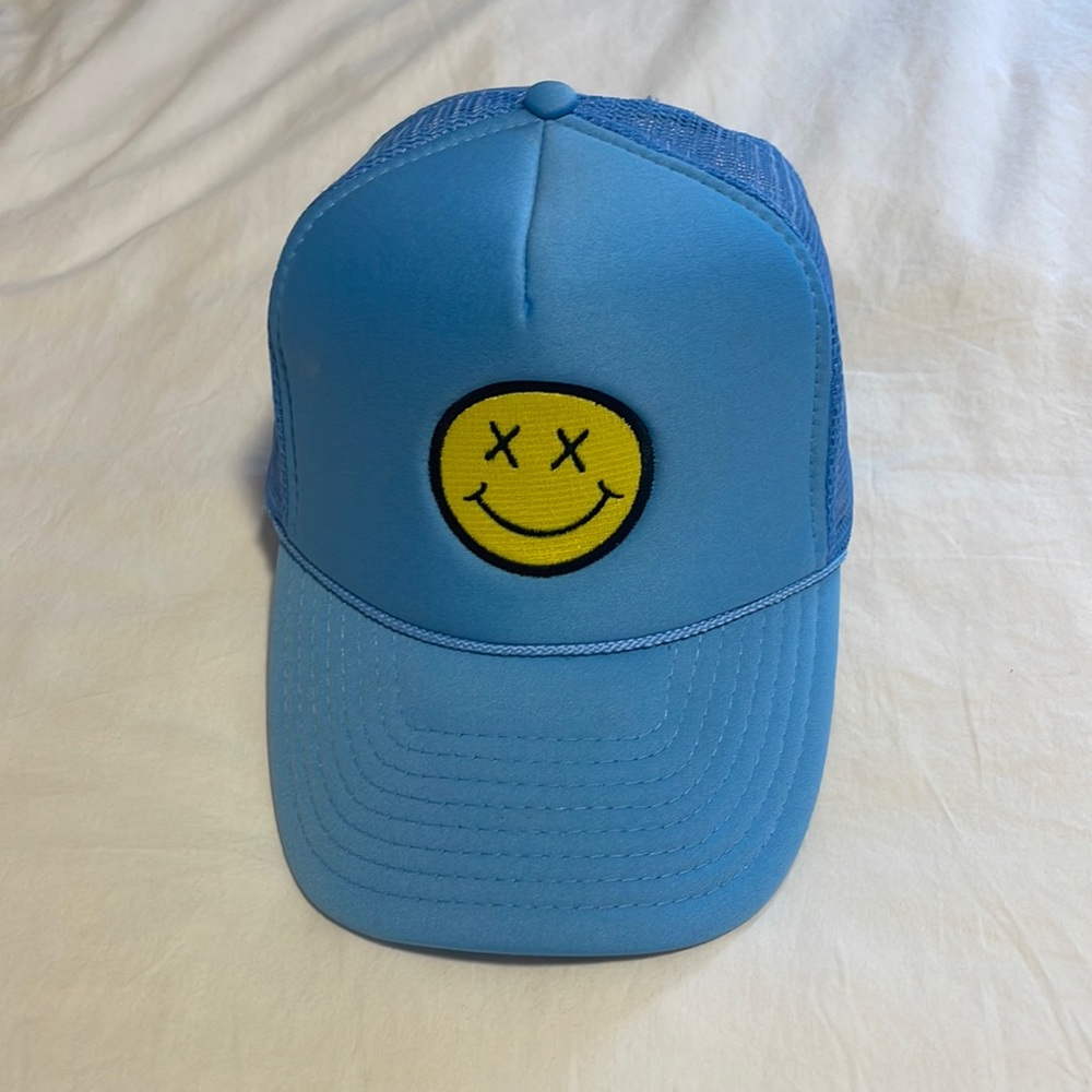 Smiley face trucker hat